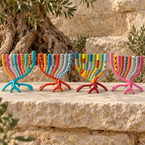 ארבע חנוכיות מסדרת שורשים